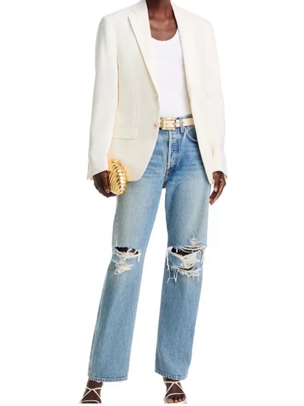 Agolde — Kelly High-Rise Relaxed Fit Straight Jeans in Backdrop